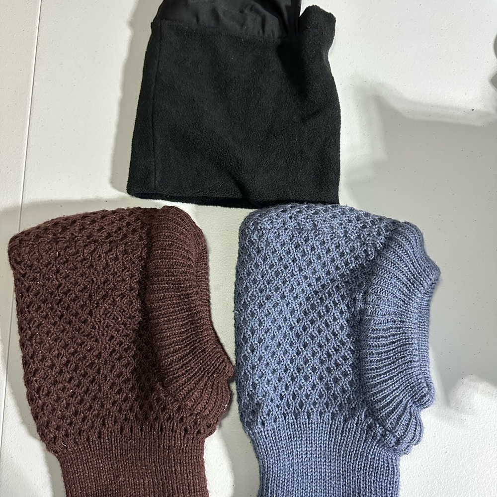Knit and Fleece Winter beanies